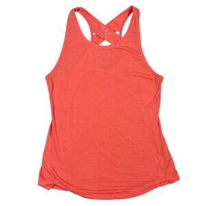 Athleta Coral Racerback Tank Top Athletic Crossback Workout Activewear Size S